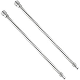 POWER TOWN Pressure Washer Wand, Stainless Steel Body and Fitting, Upgrade Extension Wand for Power Washer, 1/4 Inch Quick Connect, 17 Inch, 2 Pack