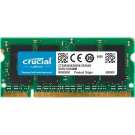 Crucial CT51264AC800 4GB PC2-8400 DDR2-800Mhz SODIMM Laptop Memory RAM