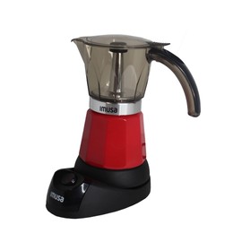 Imusa 6 or 3cup Electric Espresso Maker, Red
