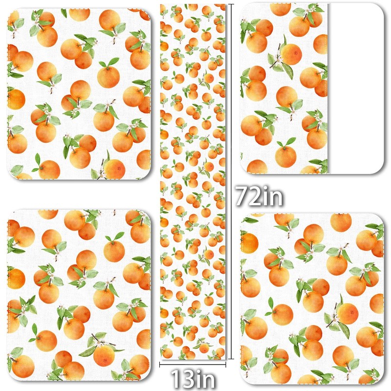 Vohado Orange Citrus Table Runner Little Cutie Themed Birthday Party