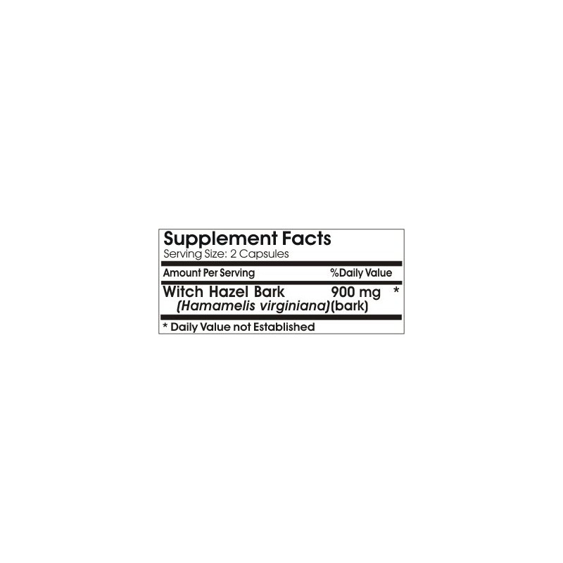 Witch Hazel Bark 900mg // 180 Capsules // Pure //