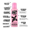 Crazy Color Black Semi-Permanent Duo Hair Dye. Highly Pigmented Blue