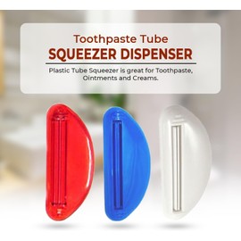 Bistras 12 pk Toothpaste Tube Squeezer Dispenser Bathroom Random Colors