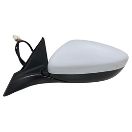 Spieg Driver Side Mirror for 2018-2022 Honda Accord EX Power Adjustment Heated Glass BSM Manual Folding White 7 Pins Left