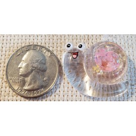Unbranded Pink Transparent Snail Needle Minder Cross Stitch Embroidery | Cover Holder