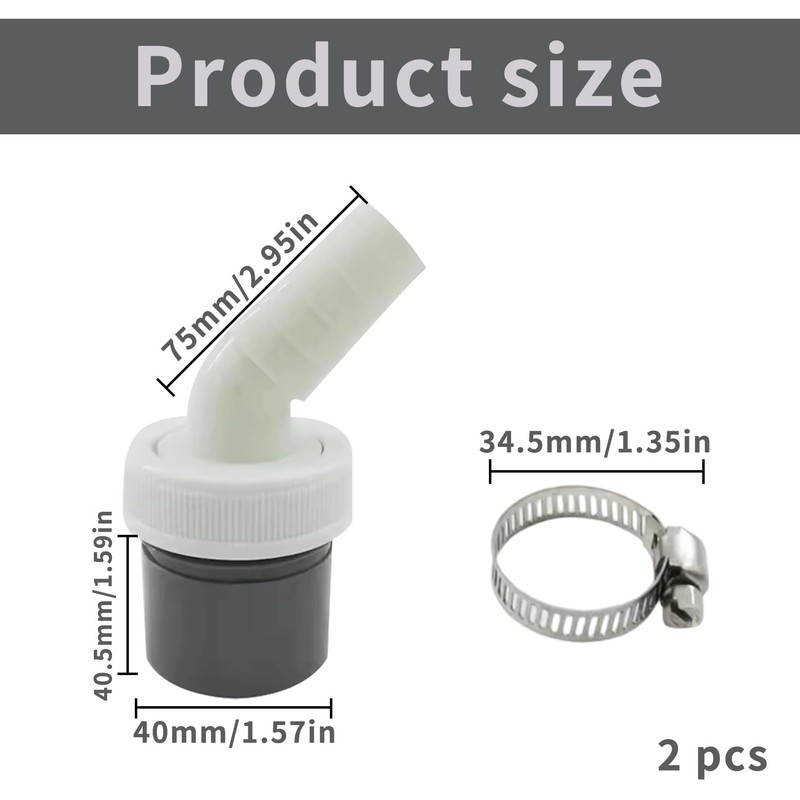 Washing Machine Drain Adapter, Siphon Washing Machine Connection, Washing Machine