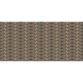 Ambesonne Antique Oriental Pencil Pen Holder, Continuous Eastern Spiral Damask Floral Inspired Illustration, Ceramic Pencil Holder for Desk Office Accessory, 3.6" X 3.2", Tan and Dark Sepia