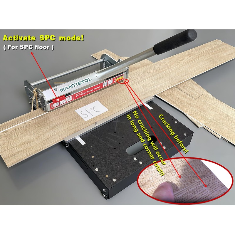 8.8" Pro Vinyl Floor Cutter, Cuts All Types, LVP, SPC,