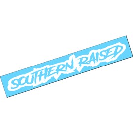 SOUTHERN RAISED 22"x4" Vinyl Decal Sticker Turbo Boost Lifted Lowered Low Stance Euro Static JDM Diesel Truck Car Satisfied Locally Window Windshield Dirty South Country Mud