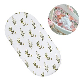 Stretchy Ultra Soft Fitted Bassinet Sheet Moses Basket Fitted Sheets for Boy and Girl Stroller, Crib, Pram, Baby Changing Basket and Changing Pad Cover, 82x41x8cm