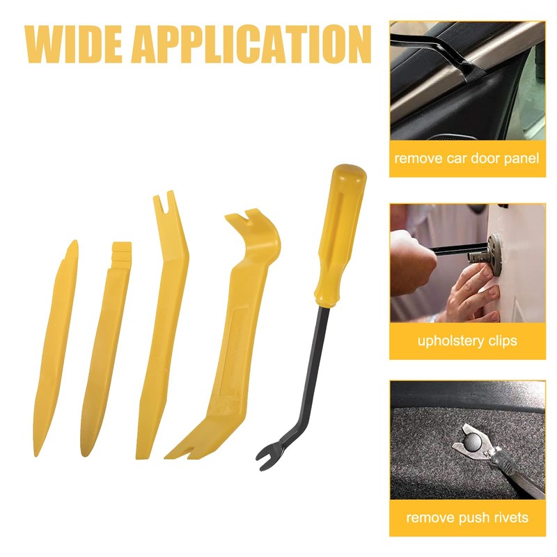 DIANN Auto Trim Removal Tool Set 5pcs Plastic Pry Tool