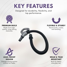 Replacement Hose Handle for Shark Vacuums for ONLY Models ZU62 ZU62C ZU60 ZU102 - Hose Handle for Navigator - Shark Rotator Professional Lift-Away Accessories - Upright Bagless Vacuum Cleaners