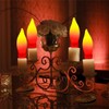 12 Pack C18 Red and Yellow Christmas Flame Candle Lights