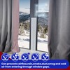 Birllaid White Window Weather Sealing Tape,Window Draft Isolation Sealing Film