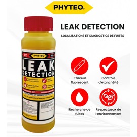 Water Leak Detector 140 ml with Fluorescein | Detection Kit for Pool, Plumbing, Roofing, Air Conditioning | Universal Tracer Dye, Eco-Responsible Formula
