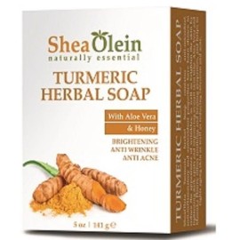 Shea Olein 1 Pack - Shea Olein TURMERIC HERBAL SOAP WITH ALOE VERA & HONEY