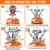 Awroutdoor Gas Camping Stove 3000 W Foldable Gas Stove with