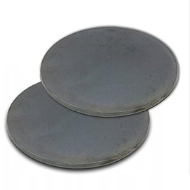 Pack of 2 Mild Steel Round Plates - 1.0/2.0/3.0/4.0mm Thick Metal Steel Panel Fabrication and DIY Repair Project (3.0x100mm)