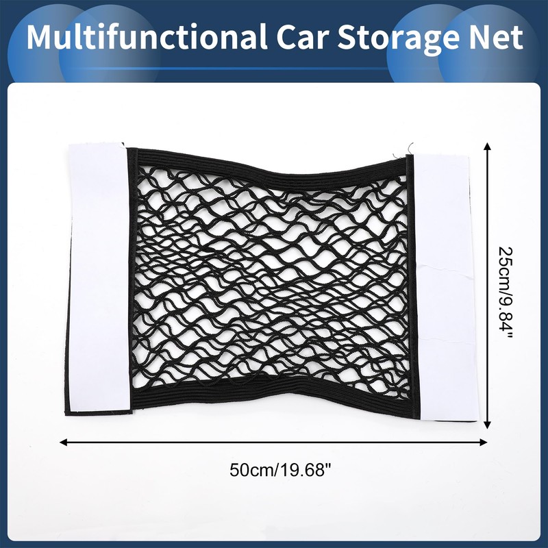 INFINAUTO Cargo Net 19.68 x 9.84 Inch Car Backseat Storage