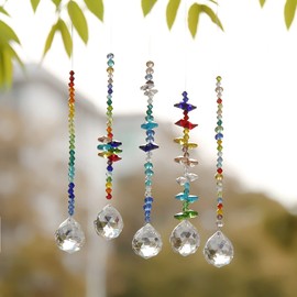 ToBeIT 12 x Crystal Sun Catchers Conjures up Light Reflections Decorative Pendant DIY (A)