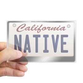 CafePress Native California License Plate Sticke Rectangle Bumper Sticker Car Decal