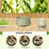 4PCS Matcha Whisk Set,Exquisite Handcrafted Bamboo Matcha Whisk Set,Includes Ceramic
