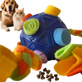 Interactive Dog toy - Treat Dispenser - Snuffle & Tug Toy - Hide Treats, Spark Play! - Dog and Cat toy and breeds. Dog Toy for Small, Medium or Large pets