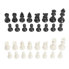 Chess Geeks 1x Piezas de Ajedrez de Peso Único Estilo Staunton Clásico - 32 Piezas - Rey de 7.62 cm. de Altura - Best Chess Set Ever