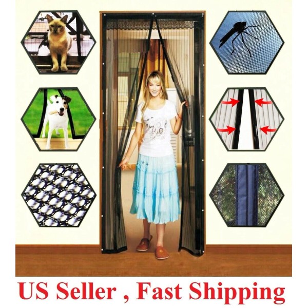 Does not apply Hands-Free Magnetic Screen Door Mesh Net BLOCK