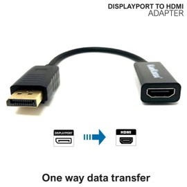 KamKorda Displayport to HDMI Adapter | Male to Female | DP to HDMI Adapter for Computer to HDMI Monitor Ideal for 4K TV