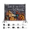 Welcome Back to School Backdrop for Photography 10x8ft Classroom Blackboard