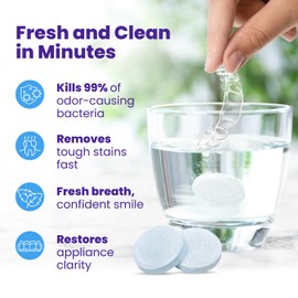 Retainer Brite Retainer Cleaner Tablets for Ultrasonic Cleaners, Used for Cleaning Invisalign, Mouth Guard, Night Guard and More, 4 Month Supply, Made in USA,120 Tablets