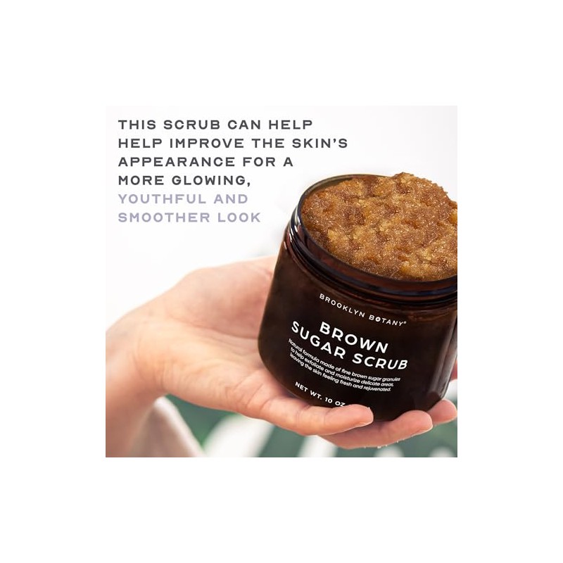 BROOKLYN BOTANY - Exfoliante de azúcar morena 283 g (Brown