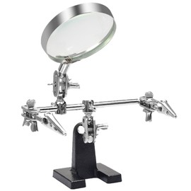 NOELAMOUR Stand Magnifying Glass Magnifying Glass Magnifier Tabletop Magnifier with Clip for Precision Work Solder Plastic Model