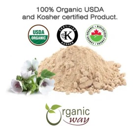 Organic Way Polvo Raíz Malvavisco Orgánico 2oz Té Herbal