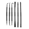 6PCS/Set Prying Bar Hook Set Double Ended ABS Plastic Black