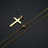 YADOCA Stainless Steel Cross Pendant with 50 cm Necklace for