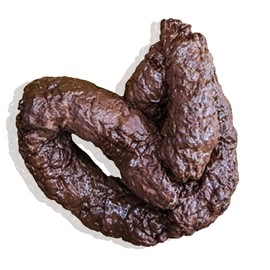 Vaulted Skulls & Co Fake Dog Poop | Realistic Human Poo Prank | Plastic Dog Poop | Chunky Poop Joke Trick | Funny Office Prank | Brown | 4"