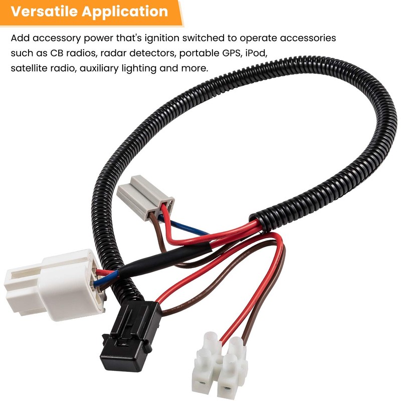 E-cowlboy 12 Volt Power Adapter for 1999-2025 Jeep Wrangler TJ