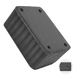 GANSNAY Solid Rubber Block for Car Lift- Nylon Layer Reinforced, Heavy Duty 5000lbs Capacity, Anti-Split Spacer Pads for Scissor Lifts, SUVs, Trucks& More- 6.3″×4.7″×1.6″