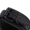 zalati Black Adjustable PU Leather Ankle Cuff Cover for Decorative