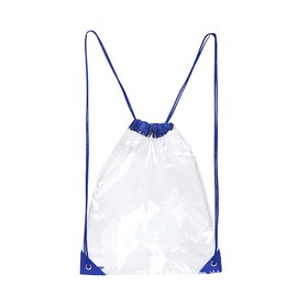 PVC Drawstring Backpack Waterproof Foldable Transparent Drawstring Backpack Sports Drawstring Bag for Sports Fitness Students