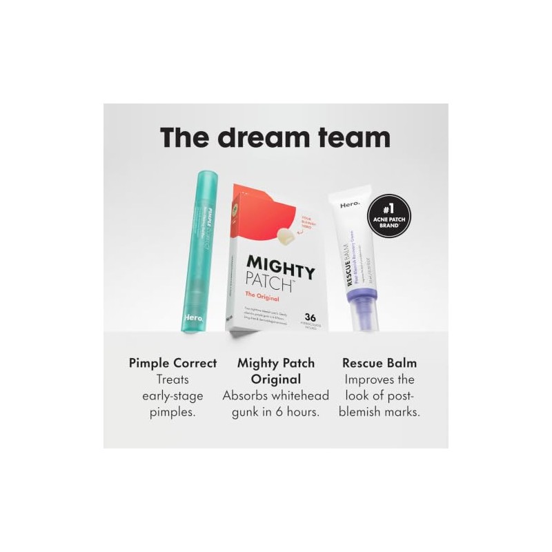 Mighty Patch Original de Hero Cosmetics - Parche hidrocoloide para