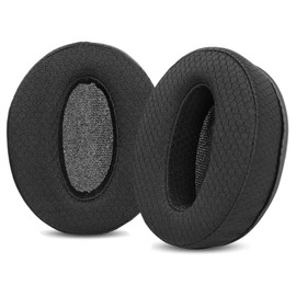 TaiZiChangQin Upgrade Ear Pads Ear Pads Memory Foam Replacement Compatible with Ausdom M06 M 06 Headphones (Black Fabric Ear Pads)
