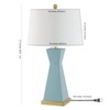 SAFAVIEH Lighting Collection Onder Robins Egg Blue/Gold 27-inch Table Lamp