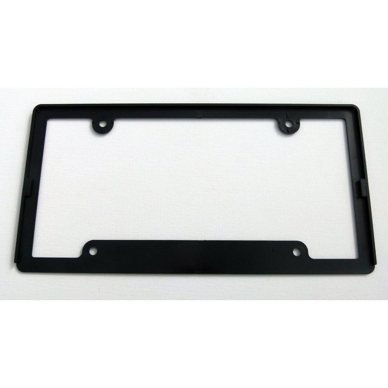 Jamaica Jamaican Flag Black Plastic Car License Plate Frame Domed