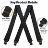 Heavy Duty Suspenders for Men – Adjustable 1.5-Inch Wide Elastic