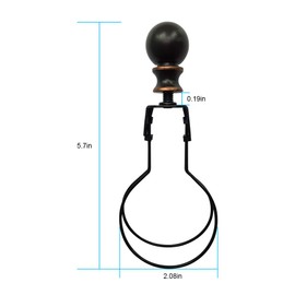 Lamp Shade Light Bulb Clip Lampshade Adapter - Finial and Lampshade Levellers for Clip On Light Bulbs