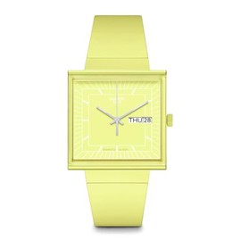 Swatch Unisex Casual Watch Yellow Bioceramic Quartz What IF?…Lemon