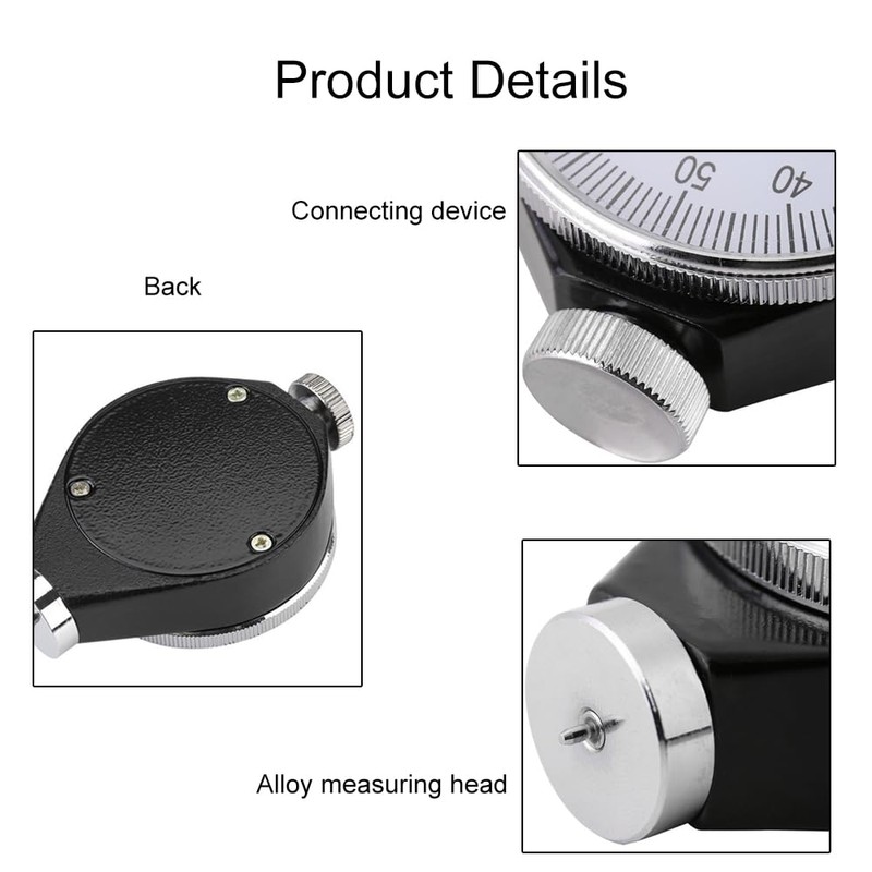 Lancoon Rubber Hardness Tester, Shore Type A Tire Durometer with